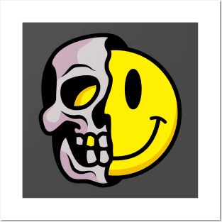 Smiley Skull Posters and Art